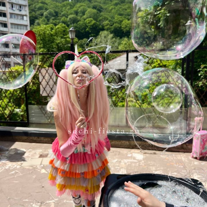Шоу мыльных пузырей в Вологде