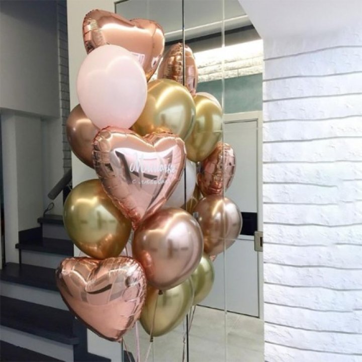 Фонтан шаров "От сердечка" в Вологде