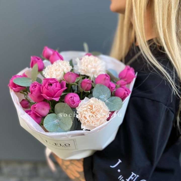 Букет с мисти бабблс №2 в Вологде