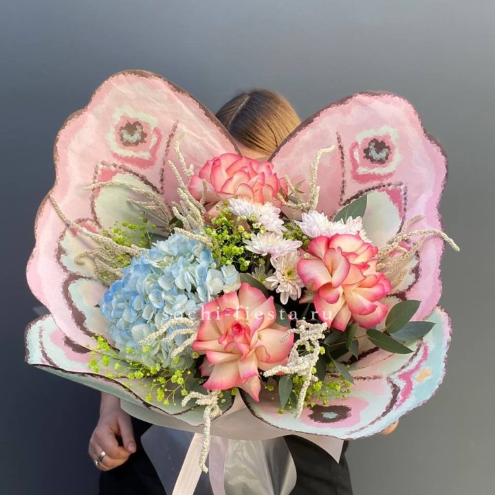 Дизайнерский букет бабочка №5 в Вологде