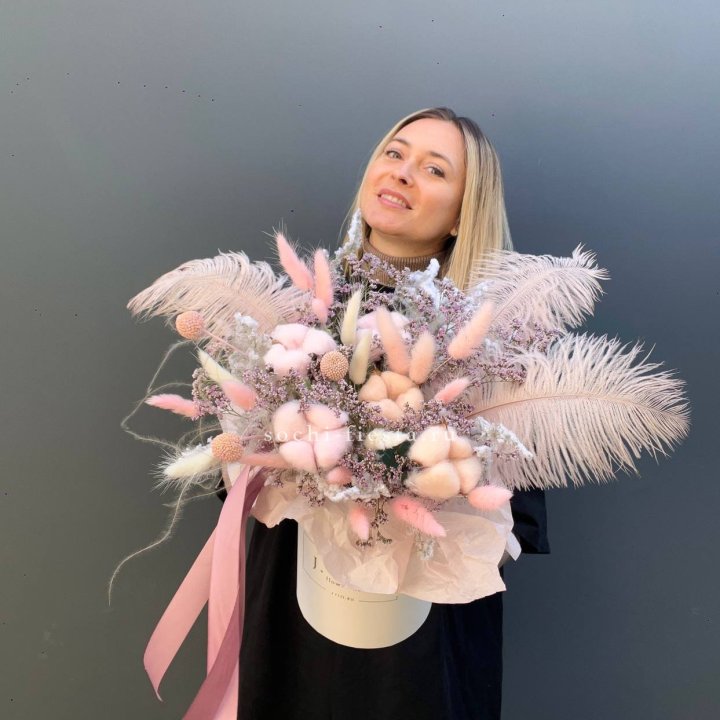 Авторский бокс с сухоцветами в Вологде