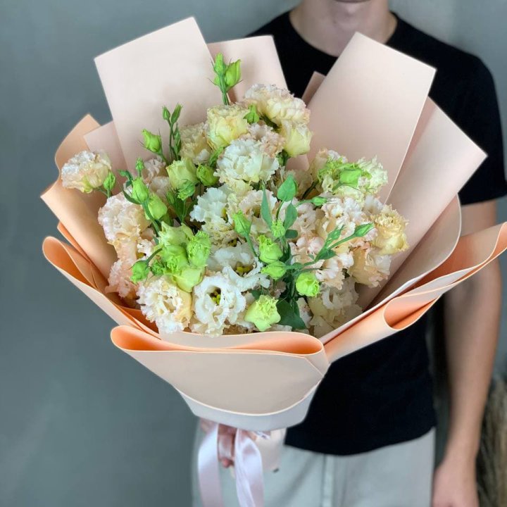 Букет эустом "Крем" в Вологде