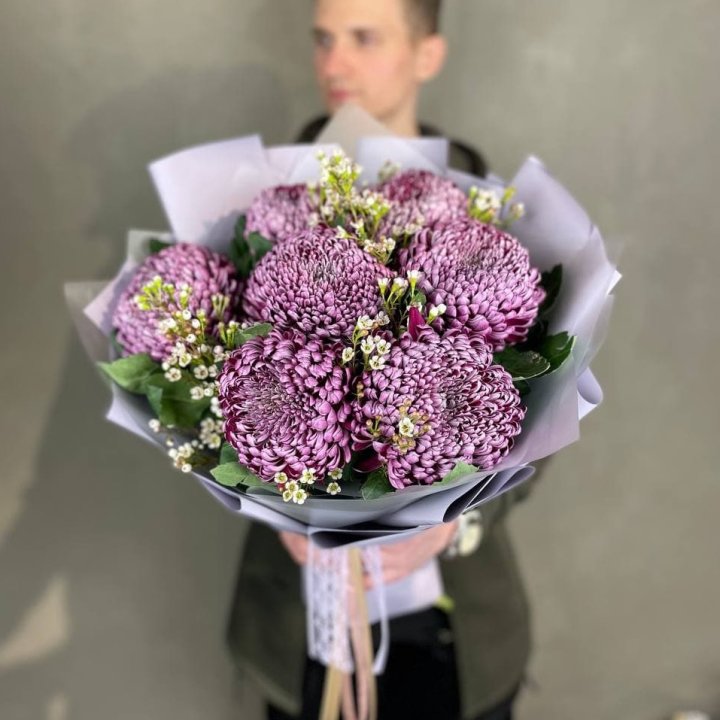 Букет хризантем "Палермо" в Вологде