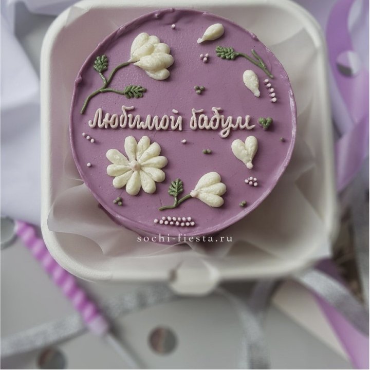 Бенто-торт "Любимой бабуле" в Вологде