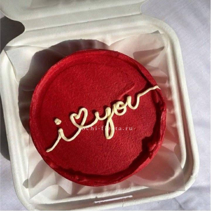 Бенто-торт "Я тебя люблю бесконечно" в Вологде