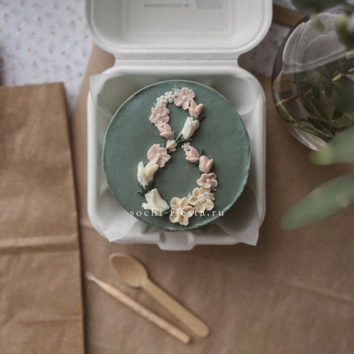 Бенто-торт "8 марта" green  в Вологде