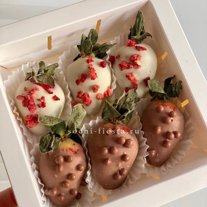 Клубника в шоколаде 6 ягод в Вологде