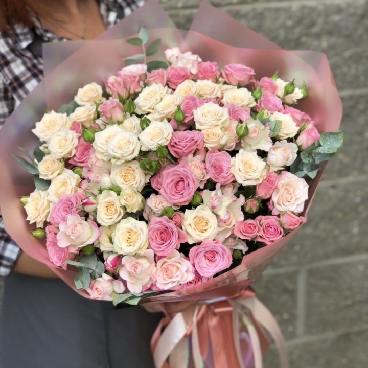 21 кустовая роза в Вологде