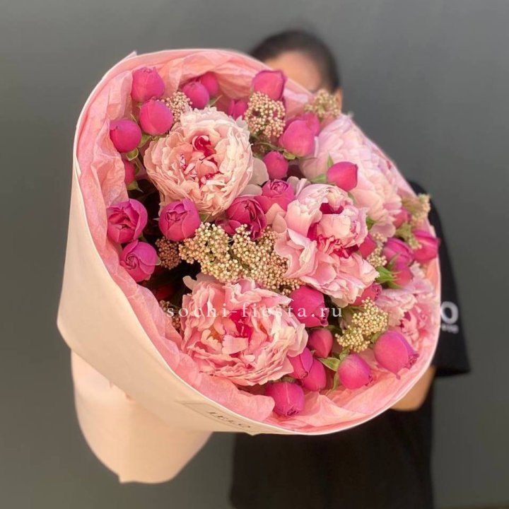  Букет с пионами "Преференс" в Вологде