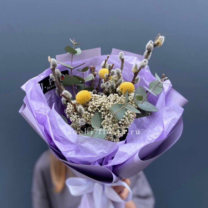 Букет с Вербой №1 в Вологде
