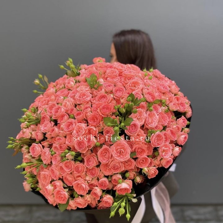 101 кустовая роза Барбадос в Вологде