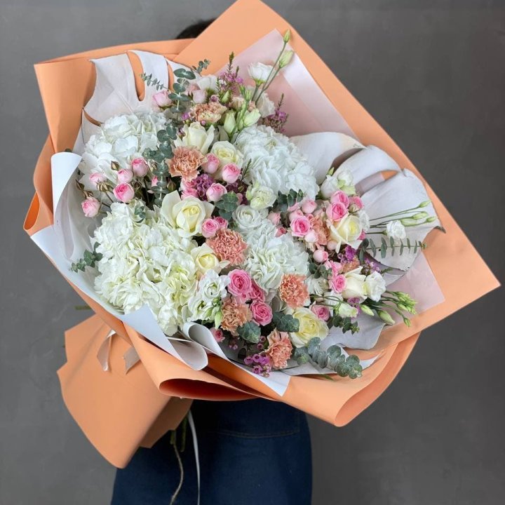 Макси-букет кремовый в Вологде