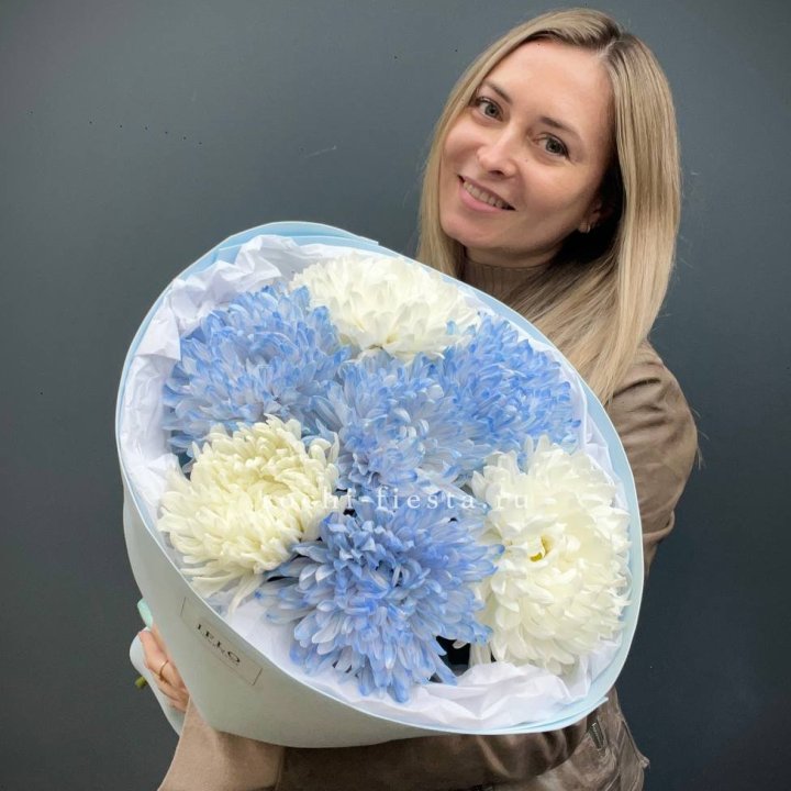 Букет из 7 хризантем  в Вологде