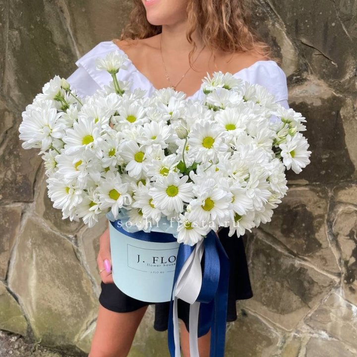 Коробка с хризантемами №2 в Вологде