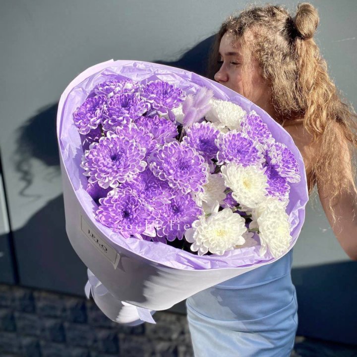  Букет хризантем "Сирена" в Вологде