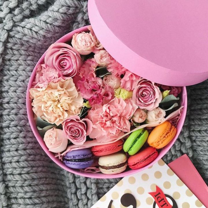 Цветочный бокс пинк в Вологде