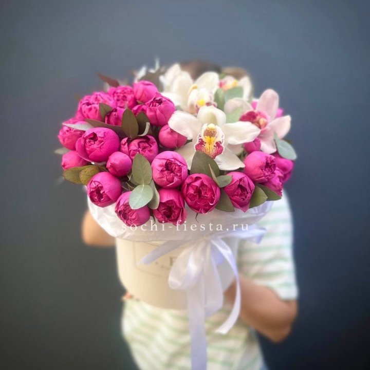 Бокс дуо мисти и орхидеи в Вологде