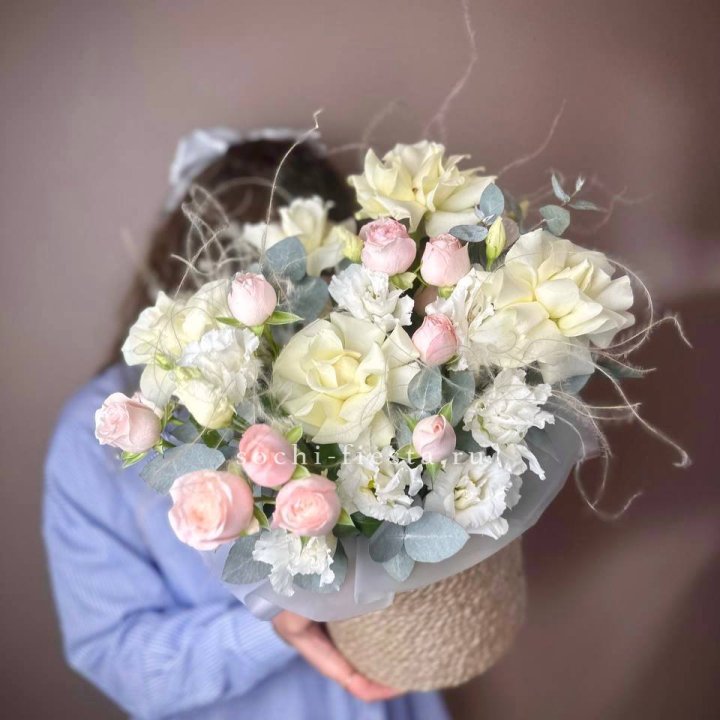 Авторский бокс "Милена" в джутовом кашпо в Вологде