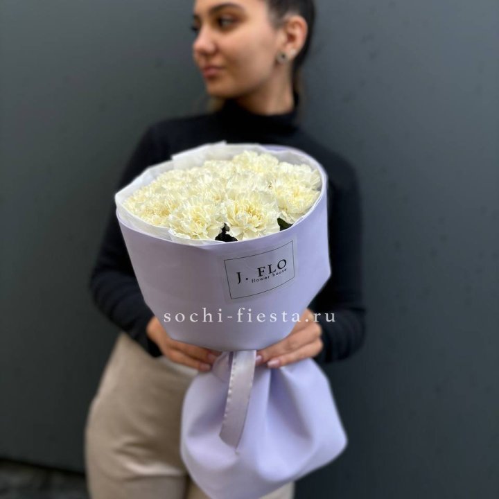 Букет белых диантусов в Вологде