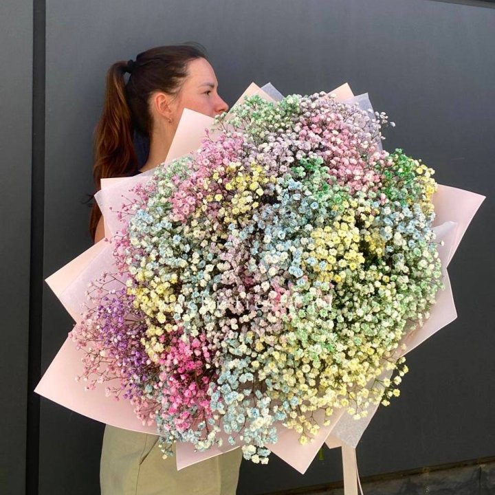 Пышный букет из гипсофил  в Вологде