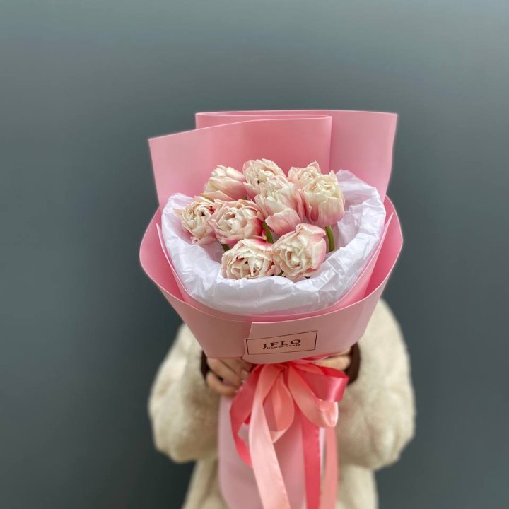 9 нежных тюльпанов в Вологде