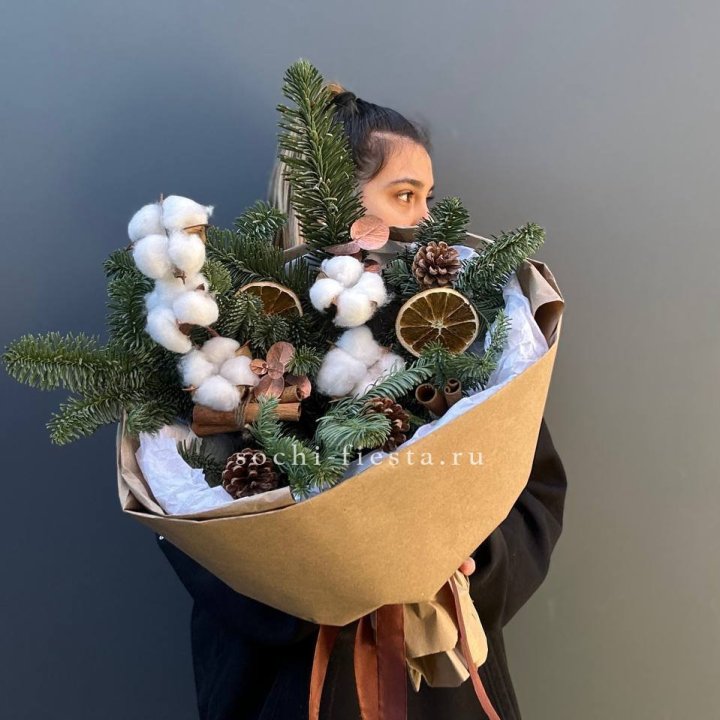 Зимний букет с нобилисом в Вологде