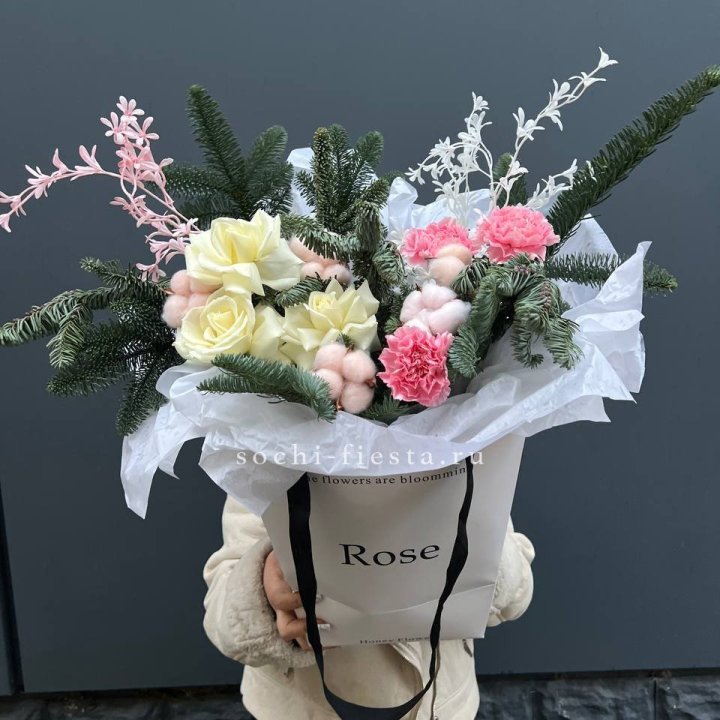 Цветочная сумка с нобилисом в Вологде