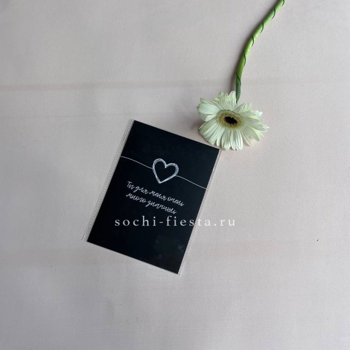 Открытка к букету "Ты для меня очень много значишь" в Вологде