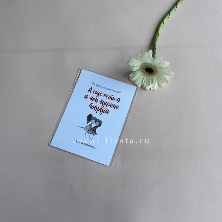 Открытка к букету "Я и мои лучшие подруги" в Вологде