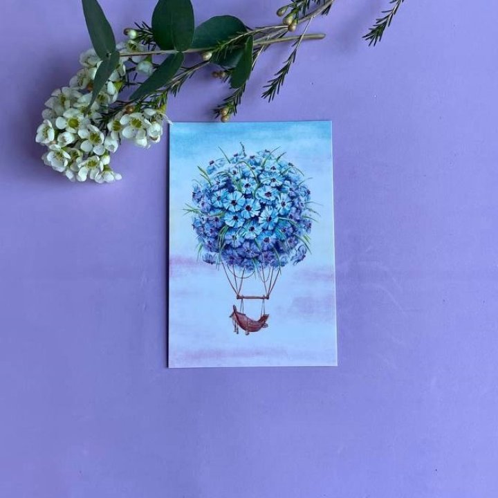 Открытка к букету "Флоростат" в Вологде