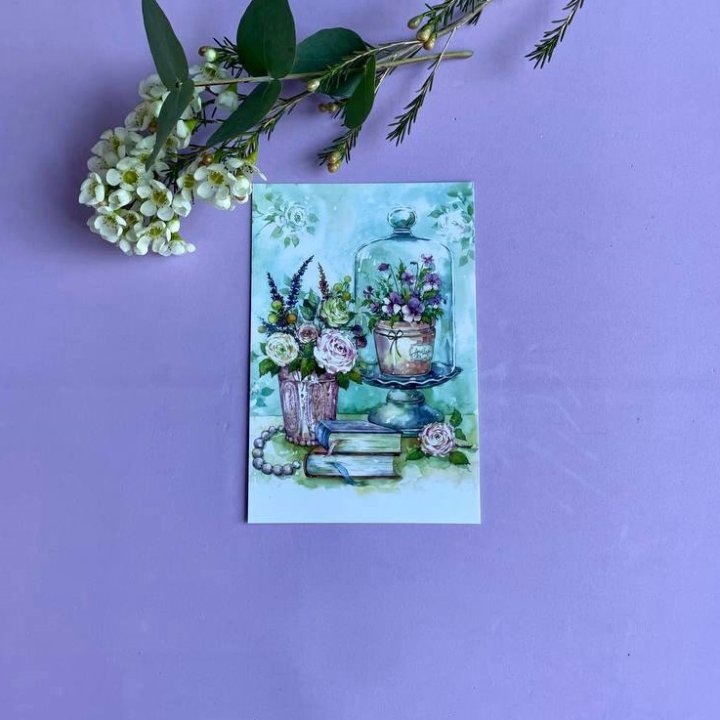 Открытка к букету "Книги" в Вологде