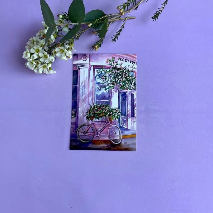 Открытка к букету "Розовый" в Вологде