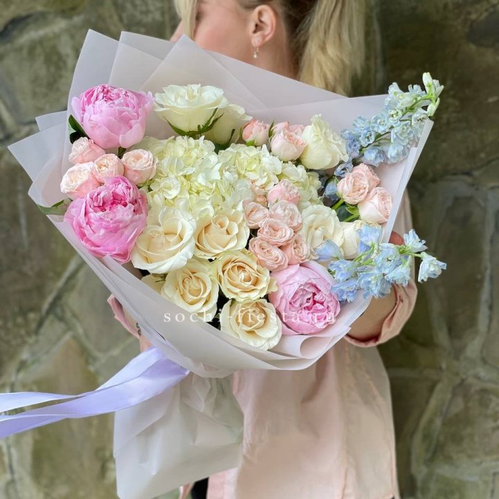 Букет с пионами "Богема" в Вологде