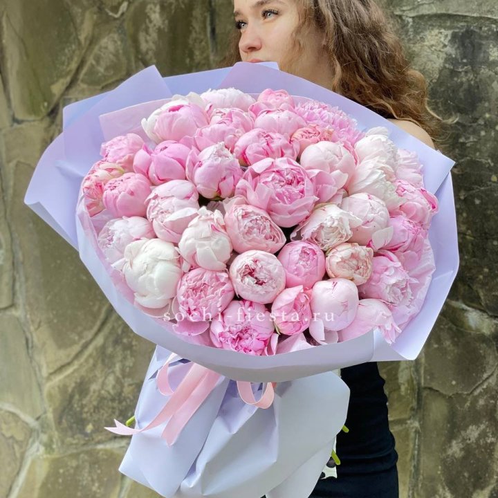 39 нежных пионов в Вологде