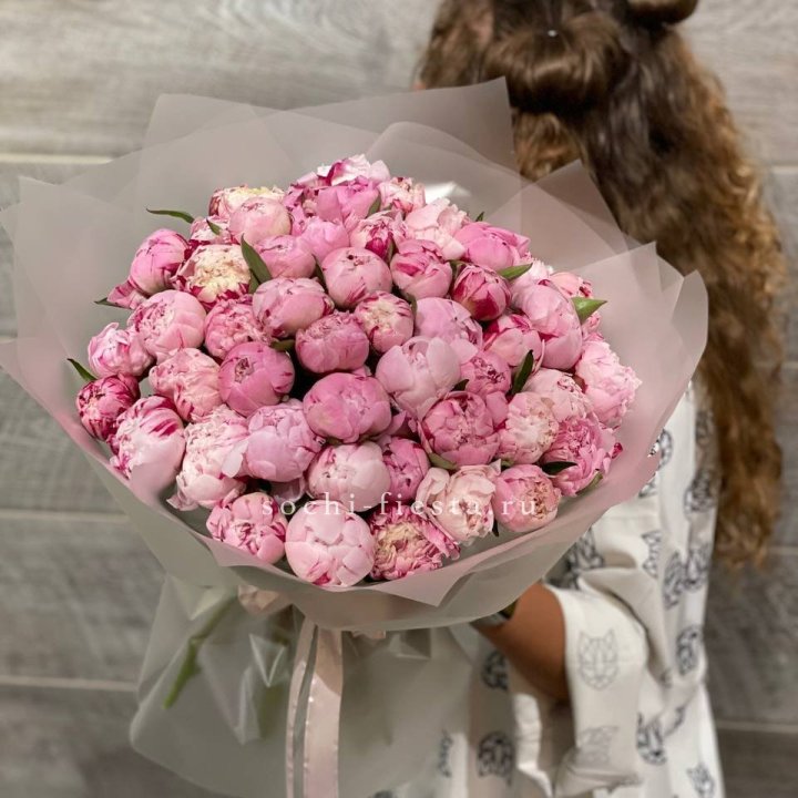 51 розовый пион в Вологде