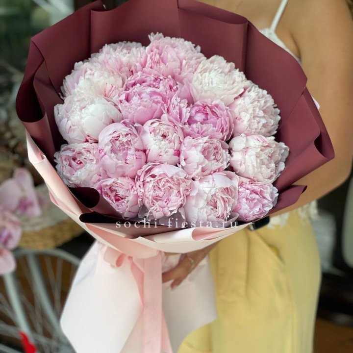 Букет с пионами №5 в Вологде