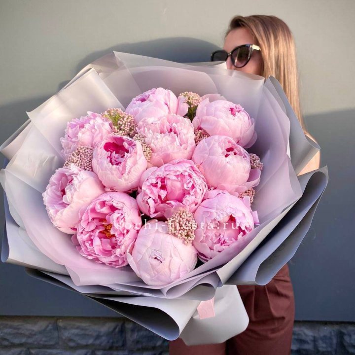 Букет с пионами "Стайл" в Вологде