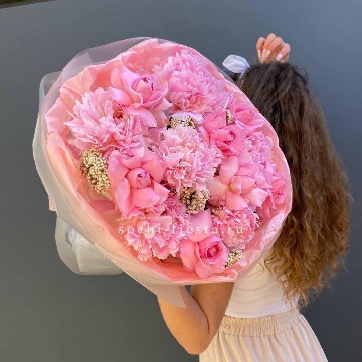  Букет с пионами "Пинки" в Вологде
