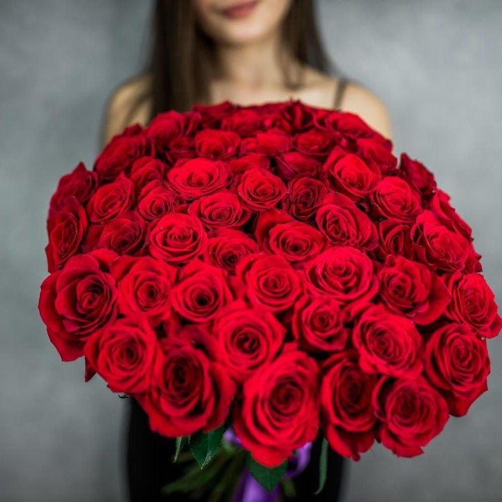 51 красная роза в Вологде