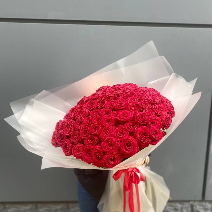 101 высокая роза в Вологде
