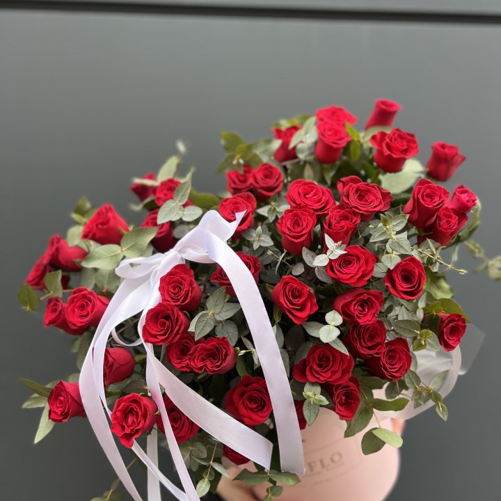 45 Красных роз в боксе "Сеньёрита" в Вологде