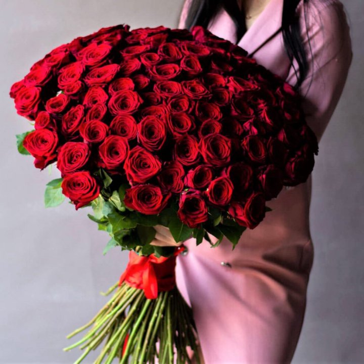 101 высокая роза в Вологде