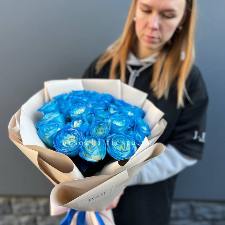 Букет синих роз блю логан в Вологде