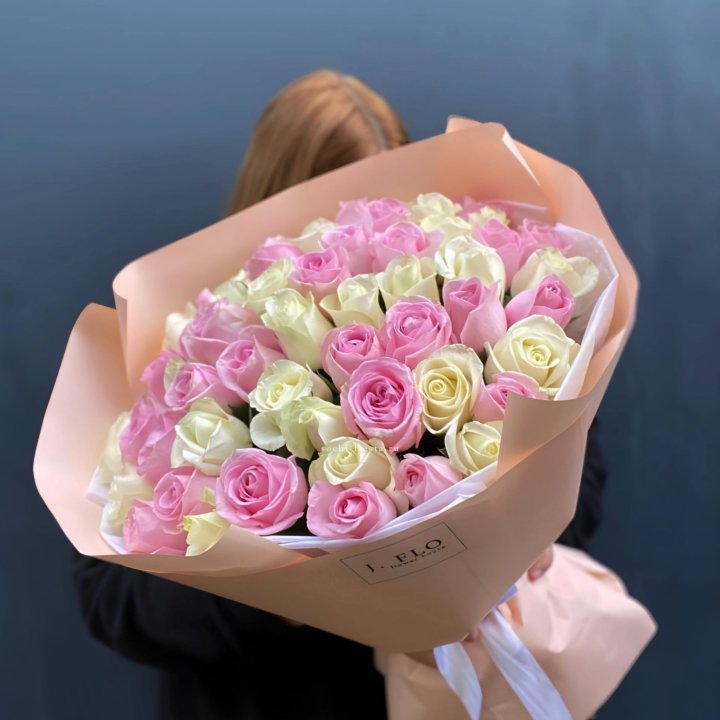 55 роз микс нежности в Вологде
