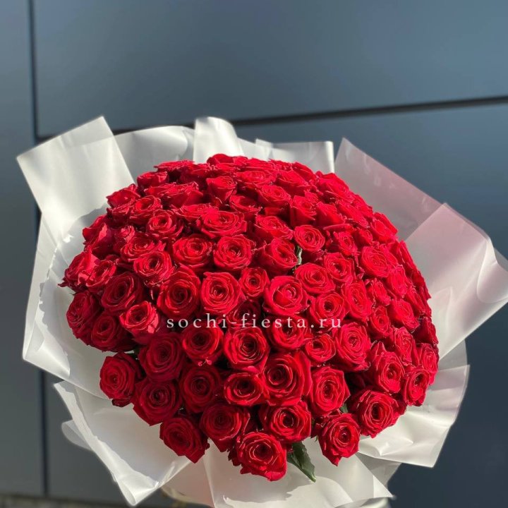 101 высокая роза в Вологде