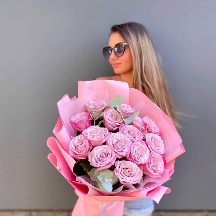 Букет розовых роз 2 в Вологде