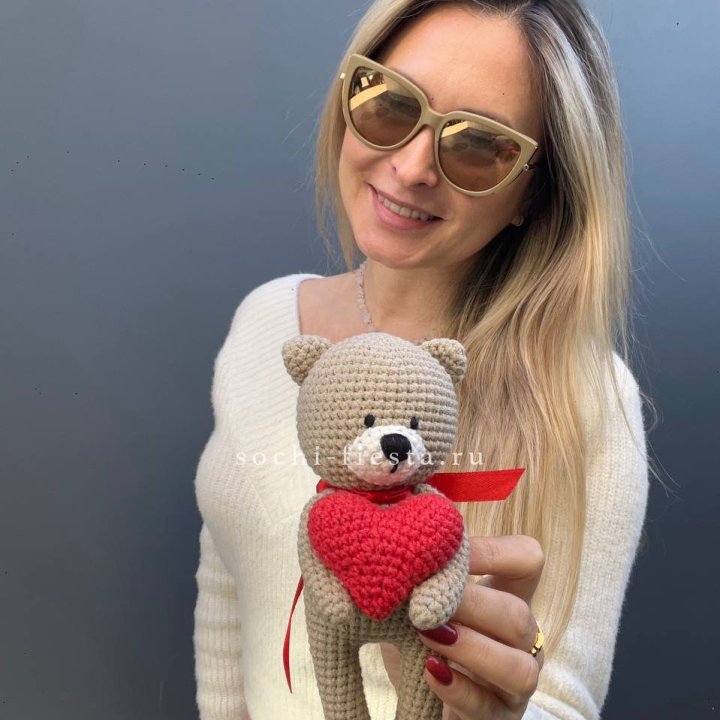 Мишка с сердцем ручной работы в Вологде