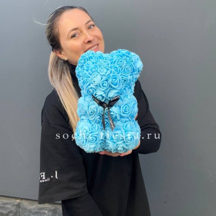 Игрушка медведь голубая в Вологде