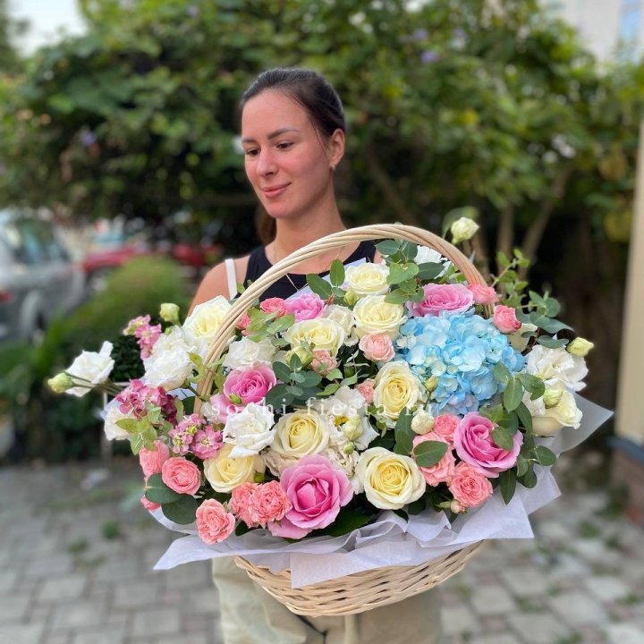 Цветочная корзина №2 в Вологде