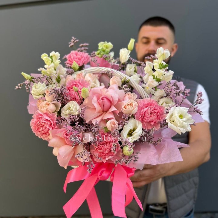 Цветочная корзина №1 в Вологде